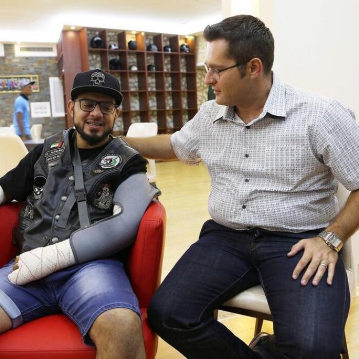 Emirati injured in motorcycle accident has dedicated doctor to thank for road-side aid